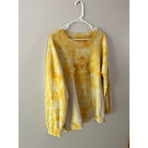 Anthropologie yellow sweatshirt